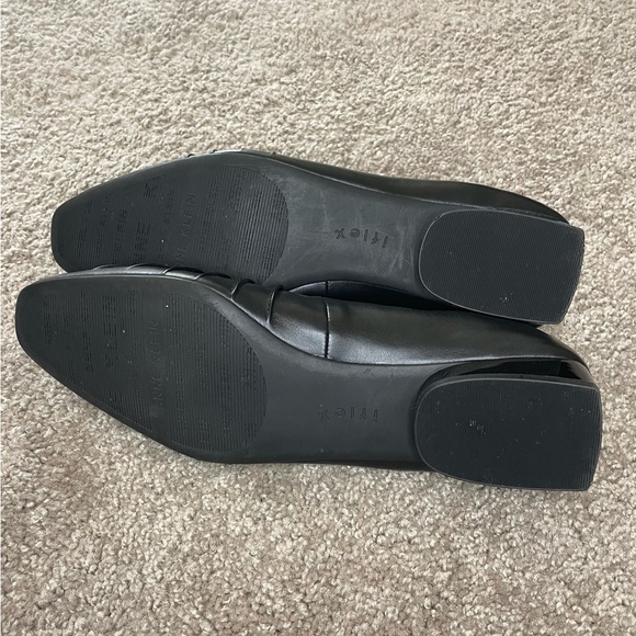 Anne Klein Crystell Ballet Flats Black Faux Leather Classic Ballerina Size 11 - Picture 7 of 7